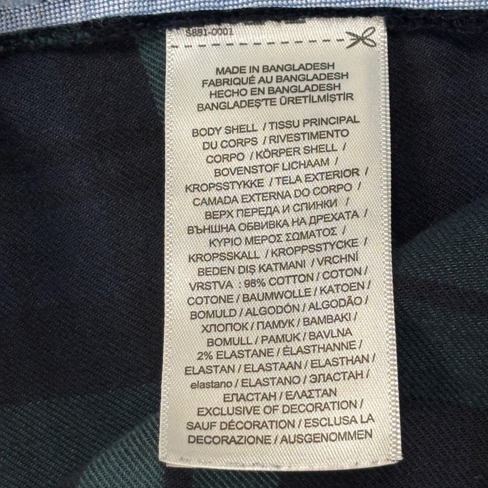 Polo Ralph Lauren Chino Pants Mens 34x32 Green Black Watch Plaid Stretch - Picture 6 of 14